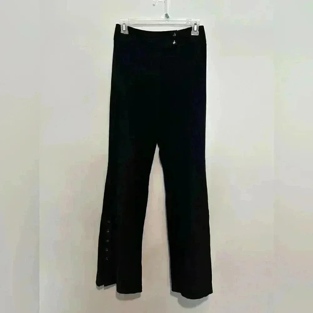 Escada  Womens Pants Black Size 36 100% Pure new wool waist- 27'' No pockets